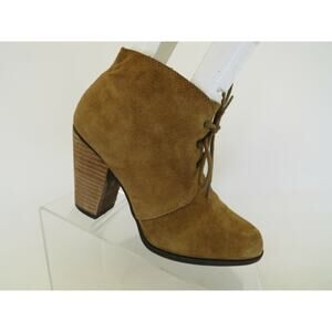 BCBG Generation Womens Brown Suede Laces Ankle Fashion Boots Bootie Size 7.5 B